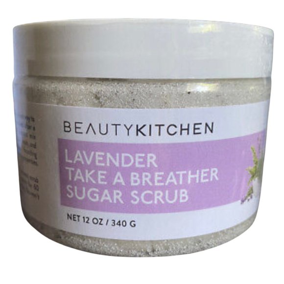 NWT Beauty Kitchen - Lavender Take A Breather Sugar Scrub - 12 oz. - Picture 1 of 4